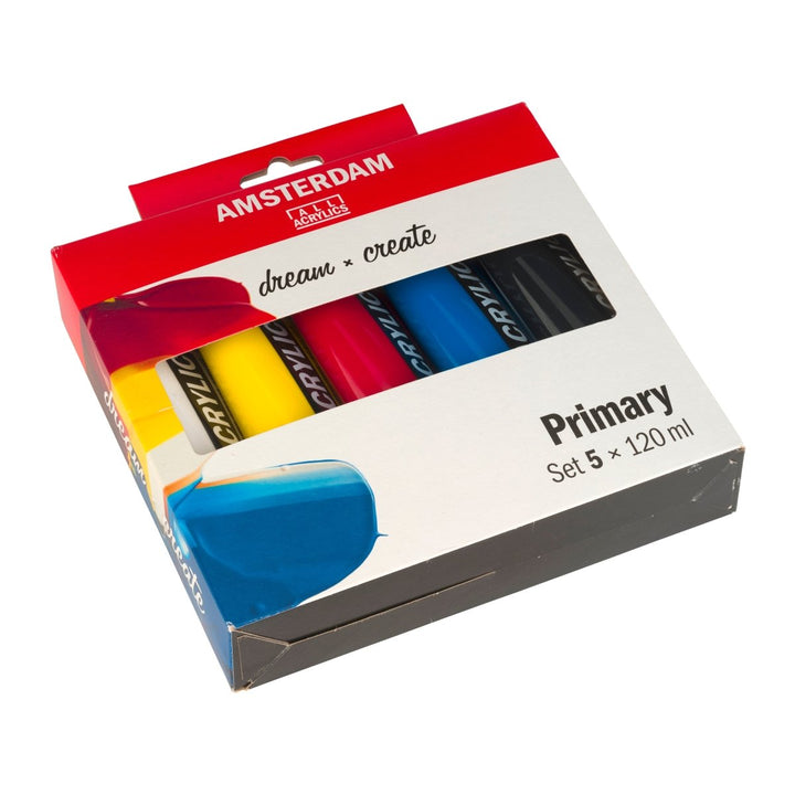 Amsterdam Standard Series acrylic paint primary set | 5 x 120 ml