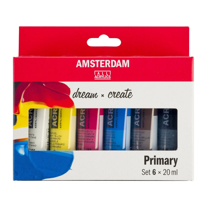 Amsterdam Standard Series acrylic paint primary set | 6 x 20 ml