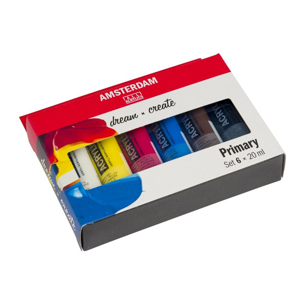 Amsterdam Standard Series acrylic paint primary set | 6 x 20 ml