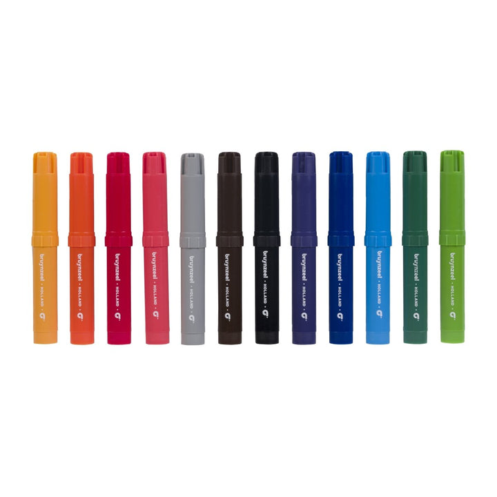 Bruynzeel Big point felt tip set | 12 colours