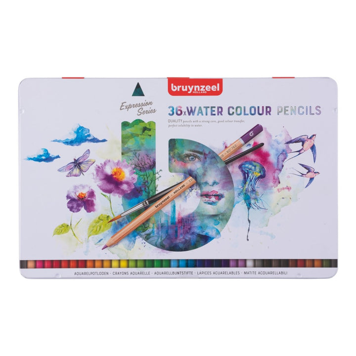 Bruynzeel Expression watercolour pencil tin