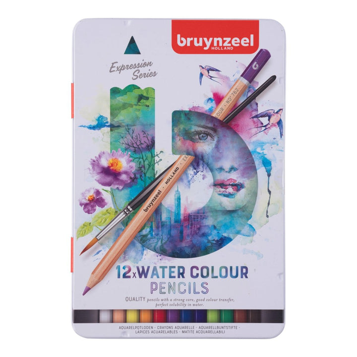 Bruynzeel Expression watercolour pencil tin