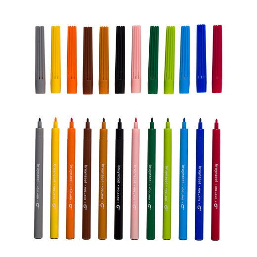 Bruynzeel Felt tip set | 12 colours