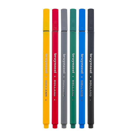 Bruynzeel Fineliner set basic | 6 colours