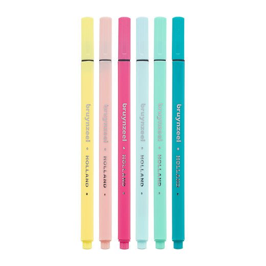 Bruynzeel Fineliner set light | 6 colours