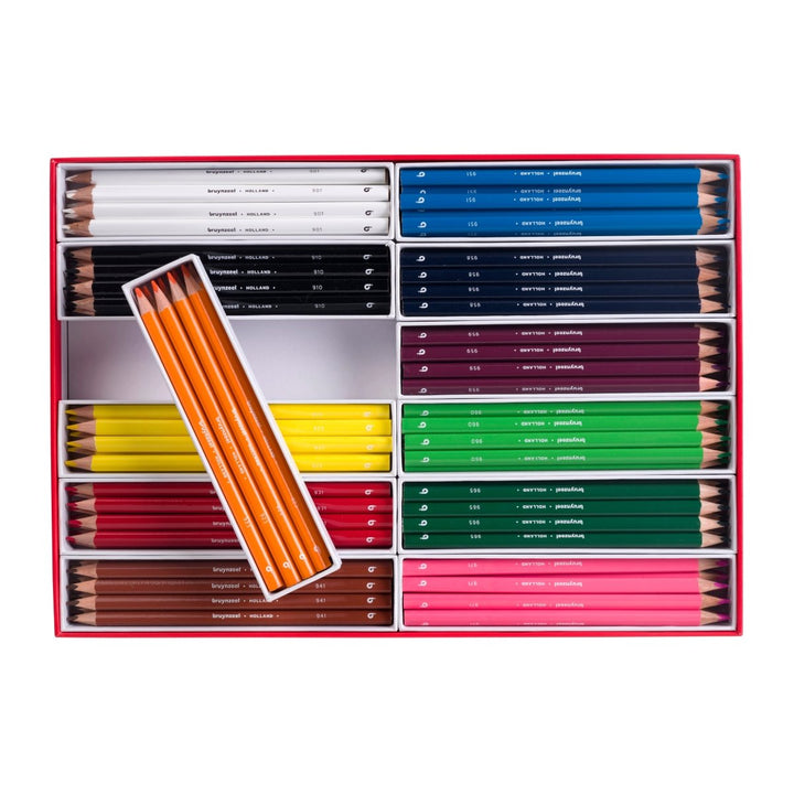 Bruynzeel Triple colour pencil set | 12 x 12 colours