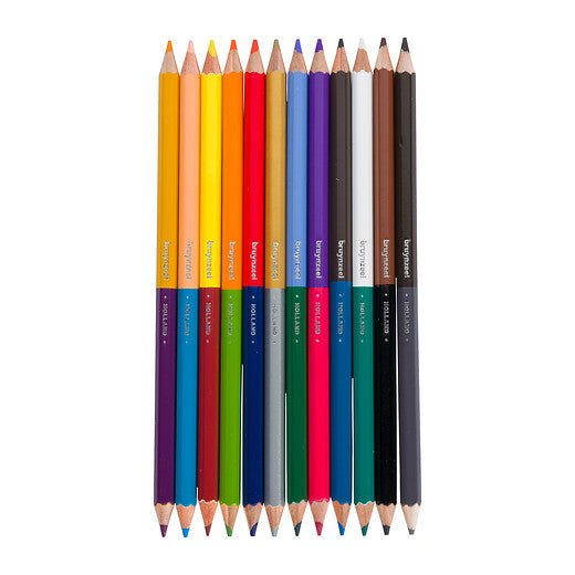 Bruynzeel Twin points colour pencil set | 12 colours