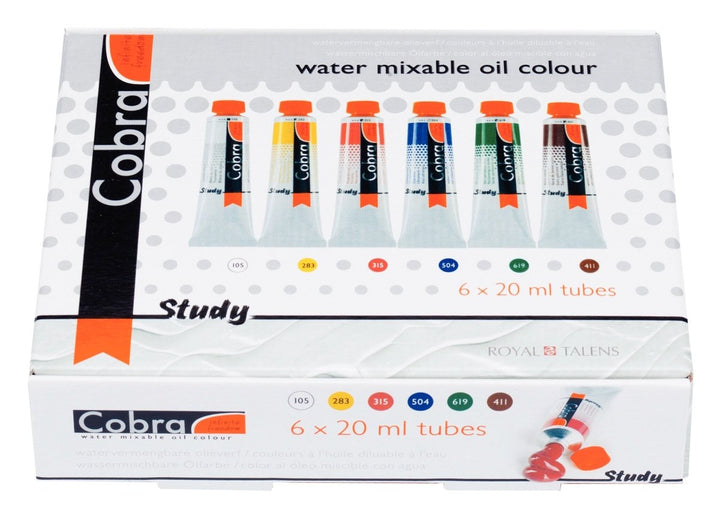 Cobra Study oil colour set | 6 x 20 ml