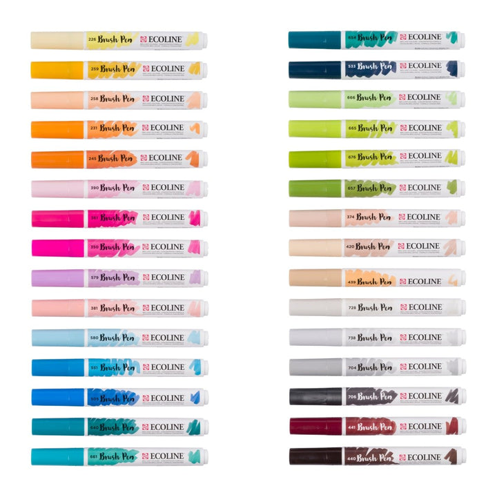 Ecoline Brush Pen set Additional | 30 colours