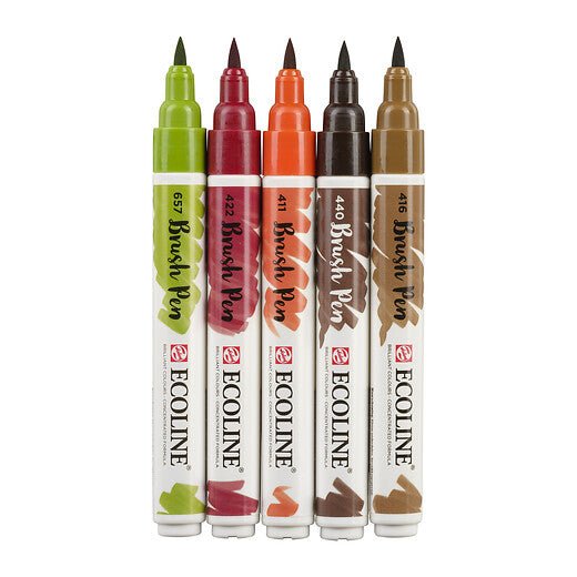 Ecoline Brush Pen set Autumn | 5 colours