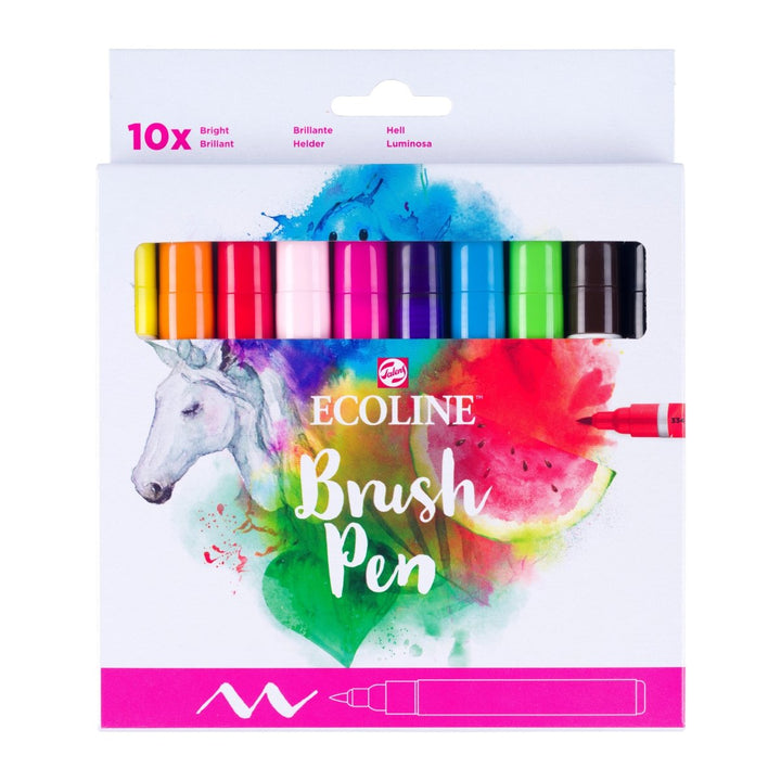 Ecoline Brush Pen set Bright | 10 colours