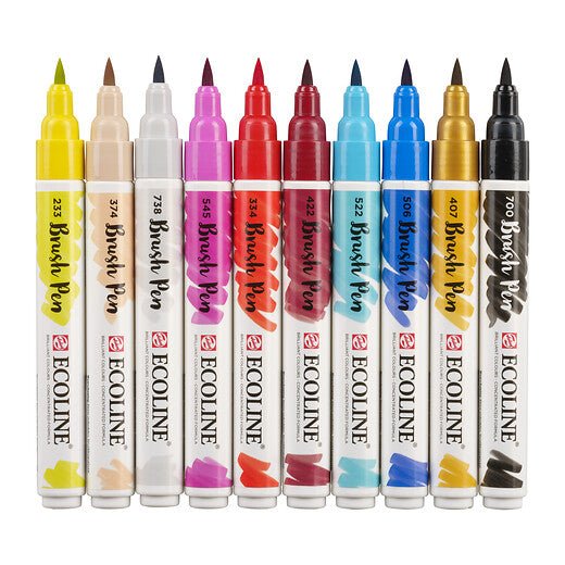 Ecoline Brush Pen set Fashion | 10 colours