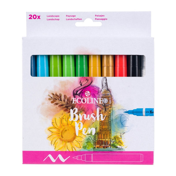 Ecoline Brush Pen set Landscape | 20 colours