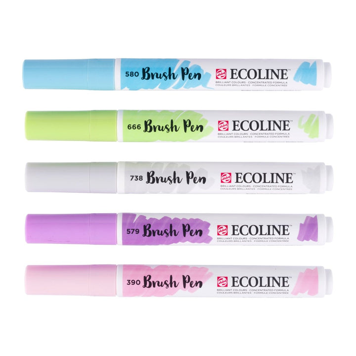 Ecoline Brush Pen set Pastel | 5 colours