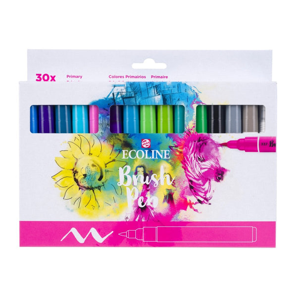 Ecoline Brush Pen set Primary | 30 colours