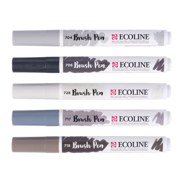 Ecoline Brush Pen set Shadow| 5 colours