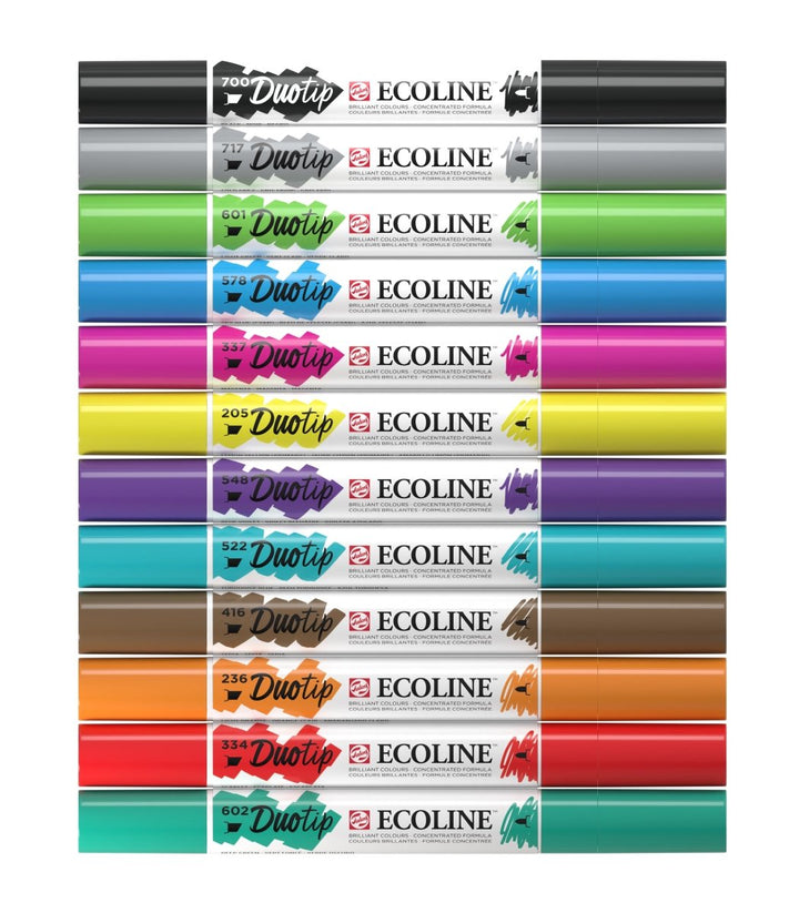 Ecoline Duotip marker set Basic | 12 colours