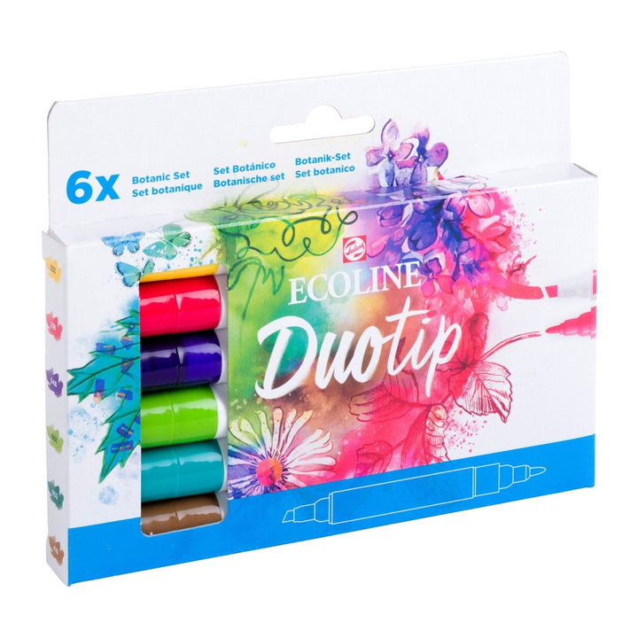 Ecoline Duotip marker set Botanic | 6 colours