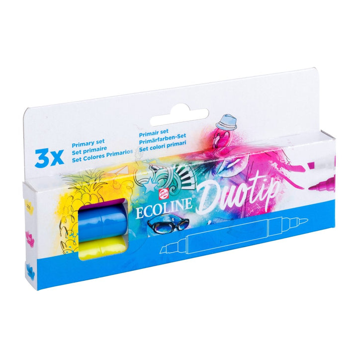 Ecoline Duotip marker set Primary | 3 colours