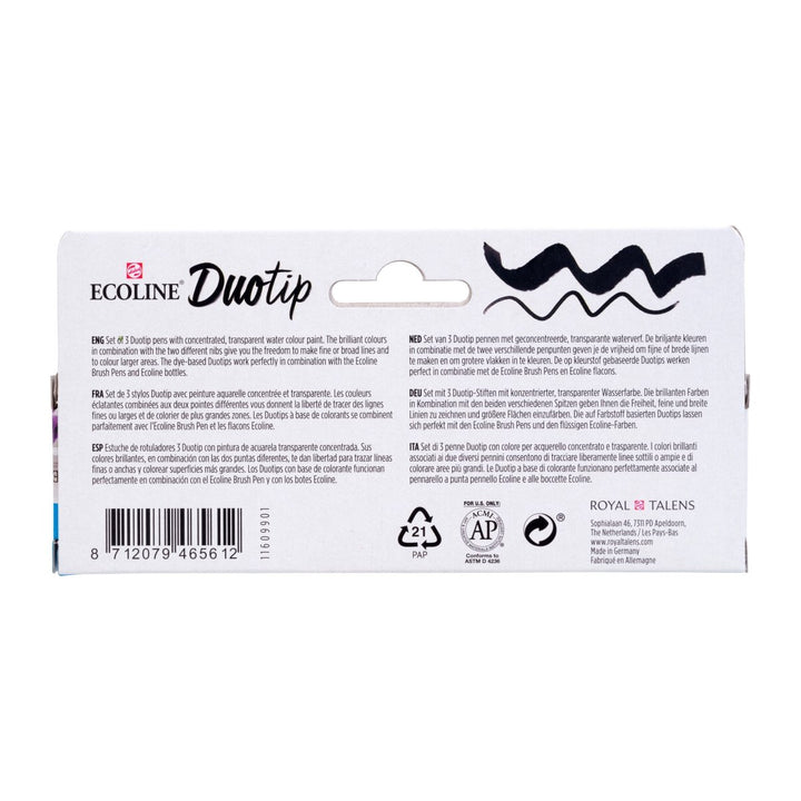 Ecoline Duotip marker set Secondary | 3 colours