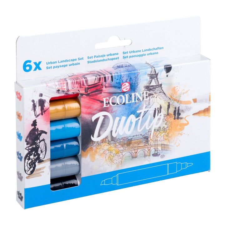 Ecoline Duotip marker set Urban Landscape | 6 colours