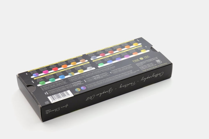 FINETEC® Pearlescent watercolour set Four Elements | 24 colours