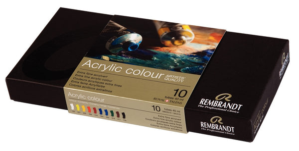 Rembrandt Acrylic colour basic set | 10 x 40 ml