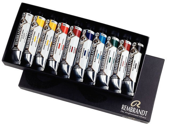 Rembrandt Acrylic colour basic set | 10 x 40 ml