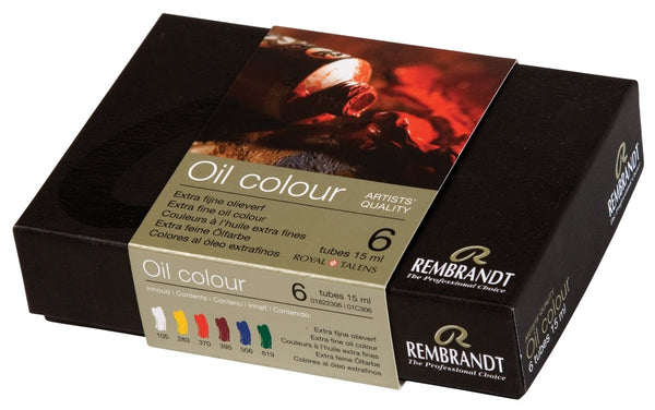 Rembrandt Oil colour starter set | 6 x 15 ml