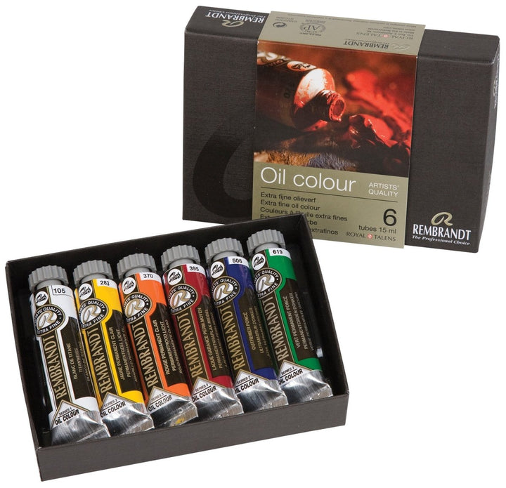 Rembrandt Oil colour starter set | 6 x 15 ml