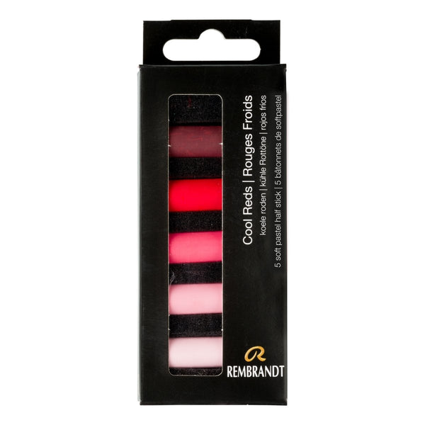 Rembrandt Soft pastel set Cool Reds | 5 half pastels