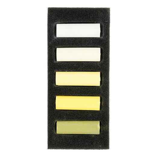 Rembrandt Soft pastel set Cool Yellows | 5 half pastels