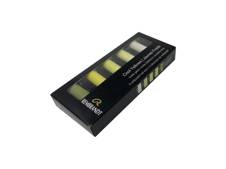 Rembrandt Soft pastel set Cool Yellows | 5 half pastels