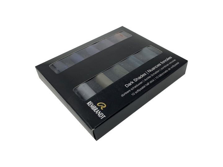 Rembrandt Soft pastel set Dark Shades | 10 half pastels