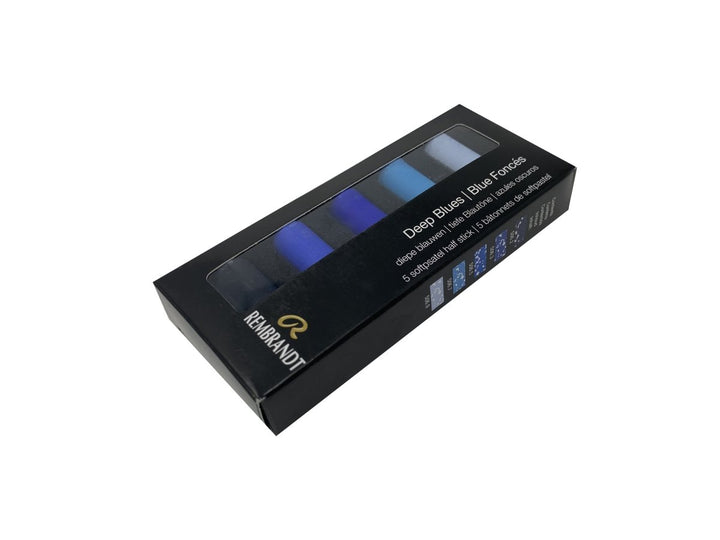 Rembrandt Soft pastel set Deep Blues | 5 half pastels