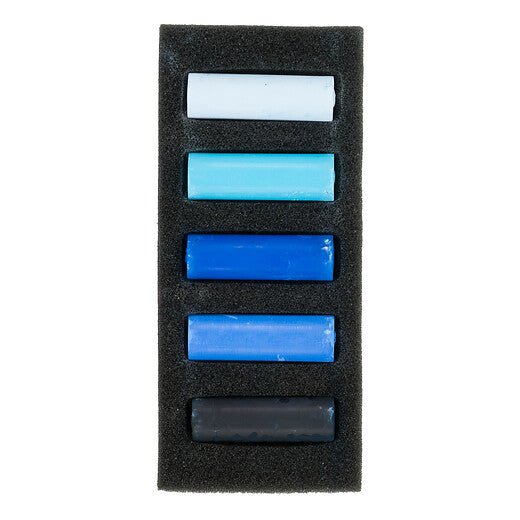 Rembrandt Soft pastel set Deep Blues | 5 half pastels