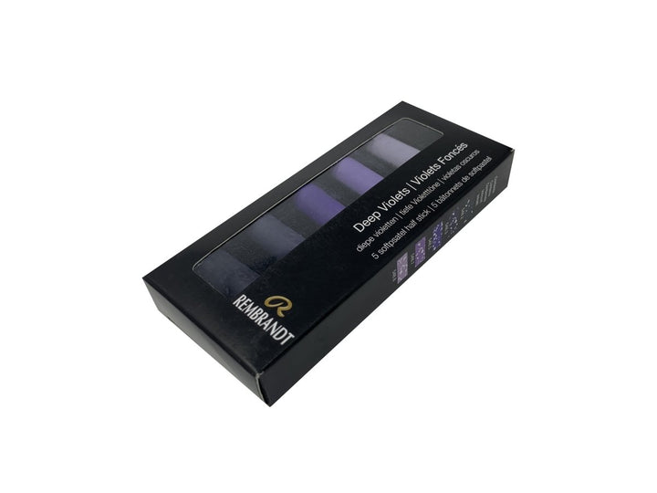 Rembrandt Soft pastel set Deep Violets | 5 half pastels