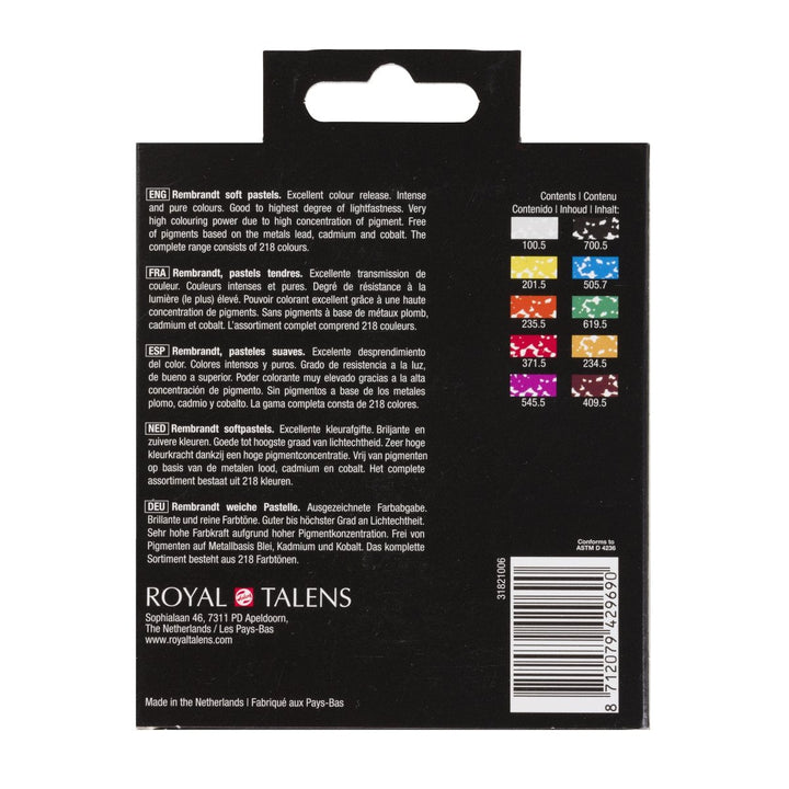 Rembrandt Soft pastel set General Selection | 10 half pastels