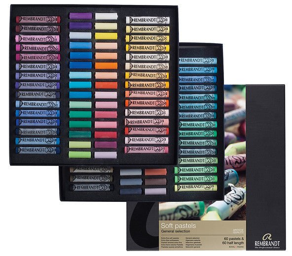 Rembrandt Soft pastel set General Selection Master | 60 whole pastels + 60 half pastels