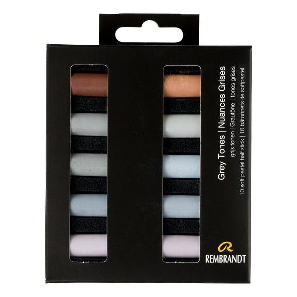 Rembrandt Soft pastel set Grey Tones | 10 half pastels