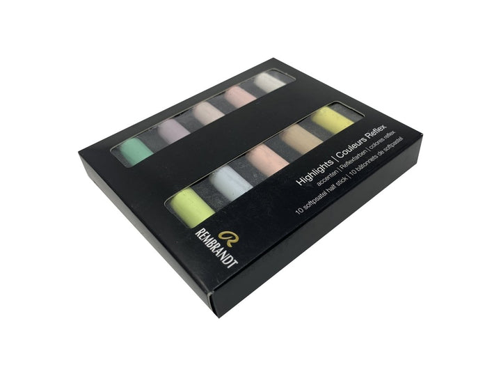 Rembrandt Soft pastel set Highlights | 10 half pastels