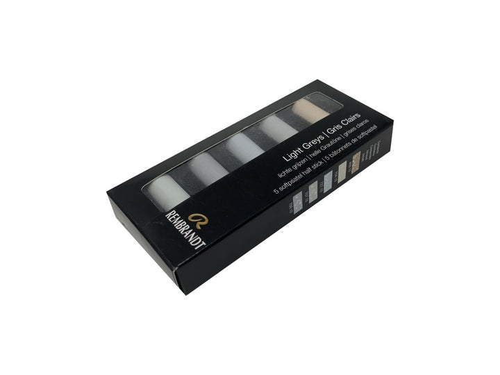 Rembrandt Soft pastel set Light Greys | 5 half pastels