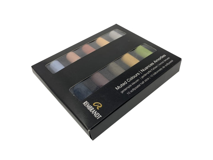 Rembrandt Soft pastel set Muted Colours | 10 half pastels