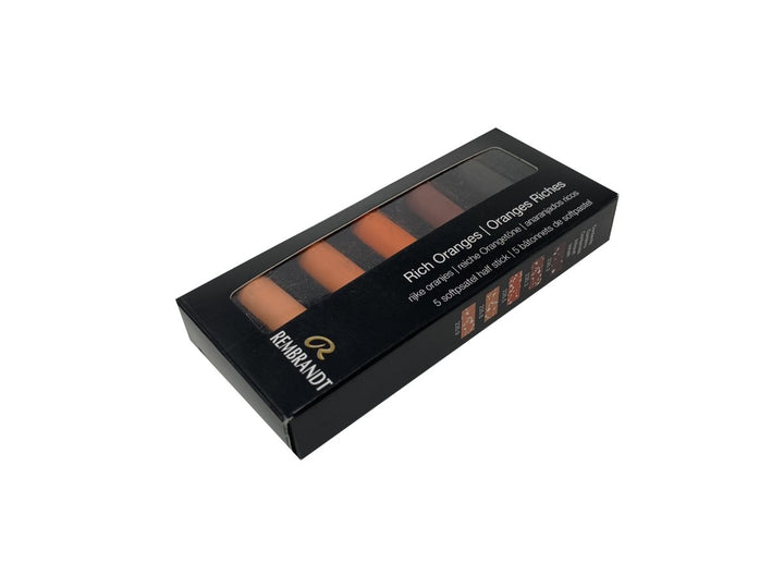 Rembrandt Soft pastel set Rich Oranges | 5 half pastels