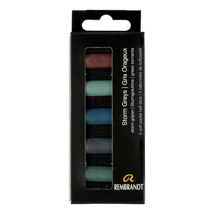 Rembrandt Soft pastel set Storm Greys | 5 half pastels