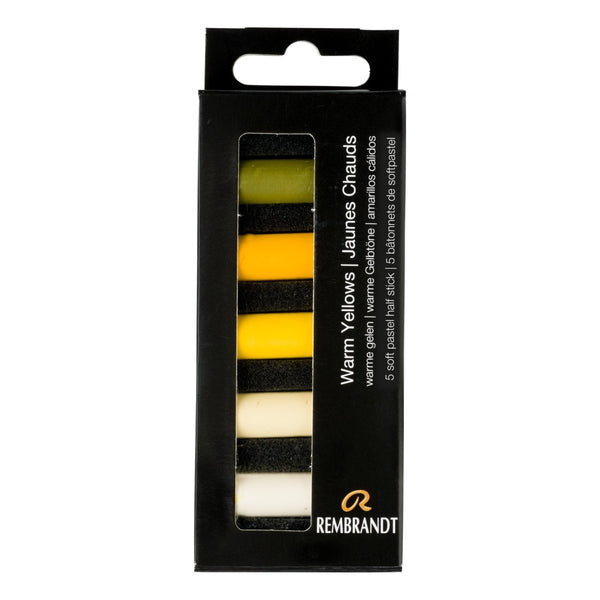 Rembrandt Soft pastel set Warm Yellows | 5 half pastels