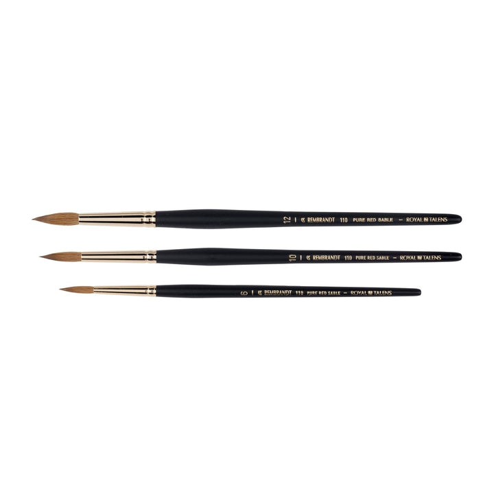 Rembrandt Watercolour brush set | series 110 no. 6 - 10 - 12