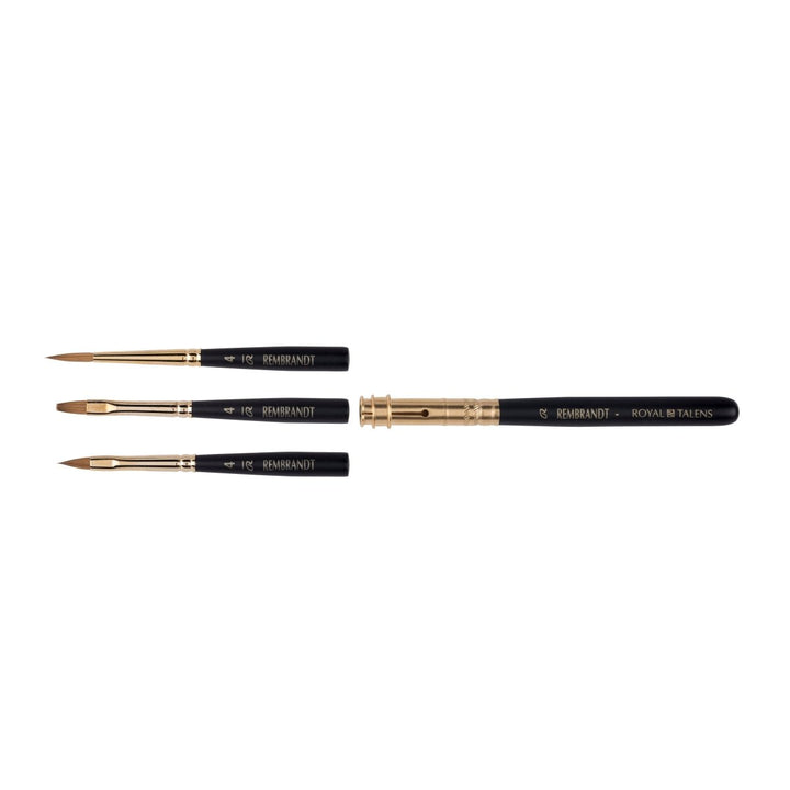 Rembrandt Watercolour brush travel set | 3 x no. 4