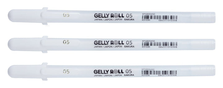 Sakura Gelly Roll set Bright White fine | 3 pens