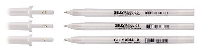 Sakura Gelly Roll set Bright White fine - medium - bold | 3 pens